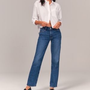 Abercrombie and Fitch the 90's straight low rise jeans
